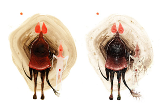 Illustration for article titled This Artist Is Making Haunting Paintings With Google's Dream Robot